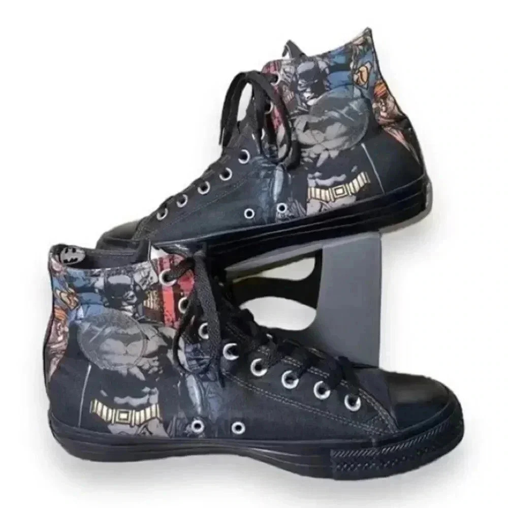 Batman converse high top shoes